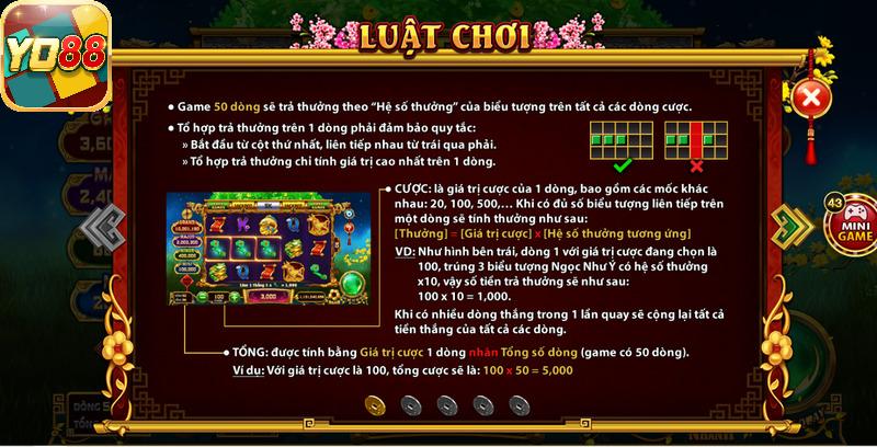 Quy tắc trò chơi được cung cấp đầy đủ ở màn hình chính